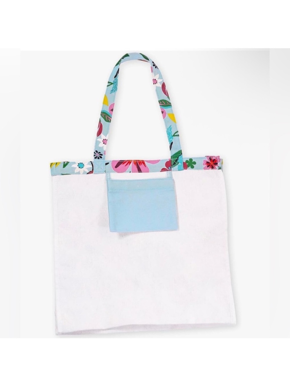 kate spade Light Blue Floral Tote with Multicolor Accents - Picture 2 of 3